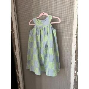 Kelly’s kids patchwork stripe dress‎ size 5-6 EUC